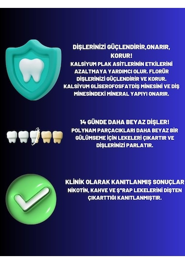 Clinomyn Sigara İçenler İçin Beyazlatıcı Diş Macunu 3 x 75 ML