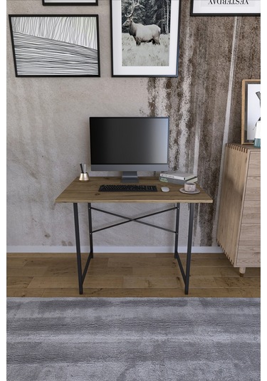 VayAvm 60x90 Cm Çalışma Masası Bilgisayar Masası Çam Açık Kahverengi