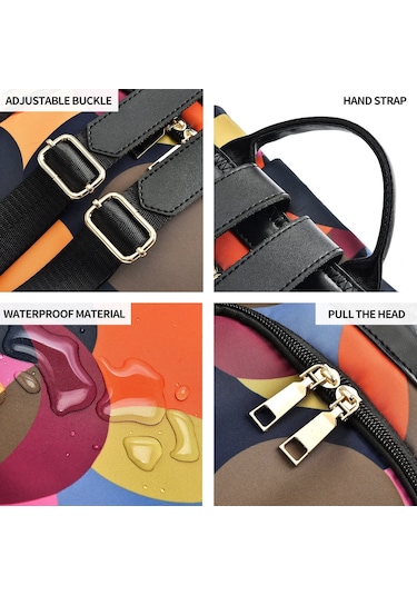 Kadın Sırt Çantası Hırsızlığa Karşı Hafif Oxford Kumaş Diğer