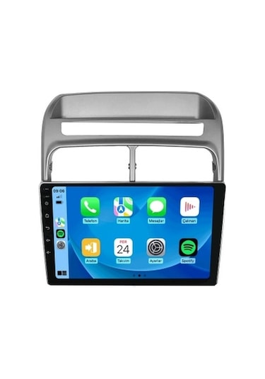 Fiat Linea 2006-2016 Gri 4gb Ram 32gb Hafıza 4 Çekirdek Carplay Kamera Android Multimedya 9"