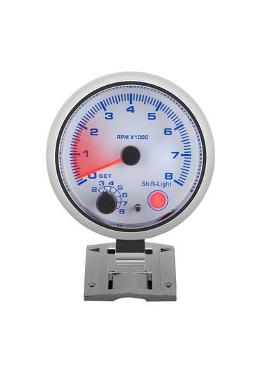 Yifomall Evrensel 3.75" Araç Takometre - Mavi Arka Işık, 0-8000 Rpm, 12v Benzinli Araçlar İçin