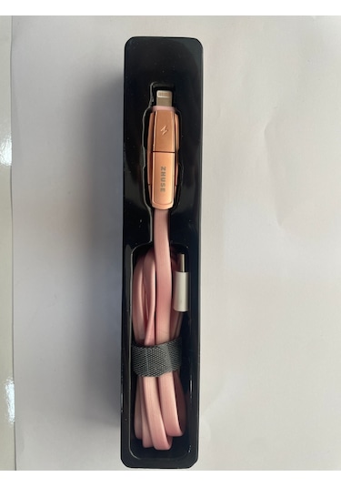 ZHUSE İOS ve USB Başlıklı Şarj Kablosu 2.1 Amper
