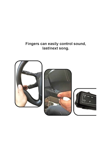 Mufunye 5 Tuşlu Evrensel Araba Direksiyon Simidi Düğmeli Uzaktan Kumanda Kablolu Otomatik Direksiyon Simidi Düğmeli Uzaktan Kumanda Cihazı