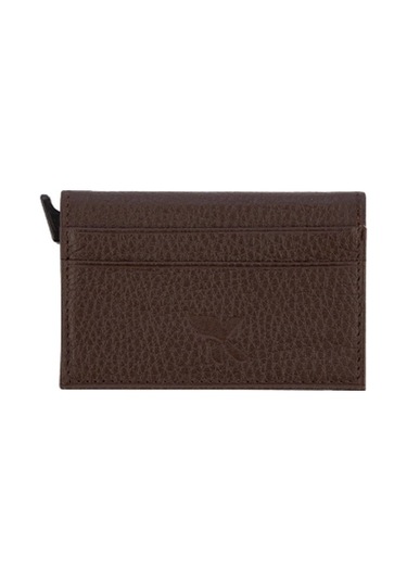 Karali Hakiki Deri Kartlık Kahve K578-2 Kahverengi