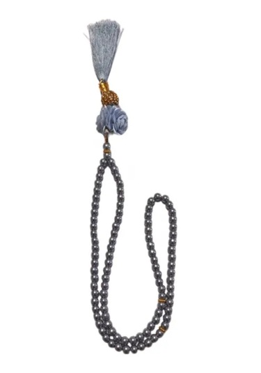 Uretti - Gül 4612 - El Yapımı Püsküllü İnci Tesbih 99'lu - Açık Mavi Açık Mavi