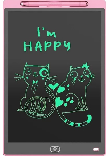 Snapbuy 8.5 İnç Lcd Yazı Tahtası - Çocuklar İçin Çizim Ve Not Alma Tabletiçizim Masası Pembe