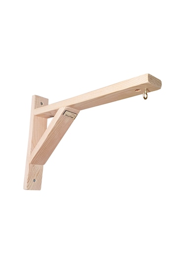 Doğal Ahşap Saksı Askısı Raf Ayağı Kancalı Zımparalı 1 Adet