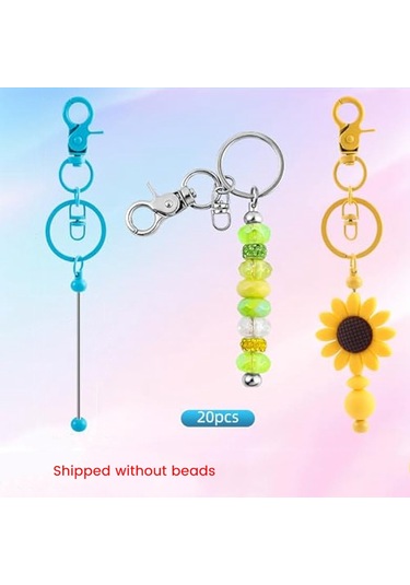 Gatherco 20 Adet Boncuklu Anahtarlık Çubuğu, Kendin Yap Çok Renkli Boş Boncuklu Anahtarlıklar - Boncuklu Anahtarlık Yapım Kiti İçin Anahtarlık Çubukları Gatherco 20 Adet Boncuklu Anahtarlık Çubuğu, Kendin Yap Çok Renkli Boş Boncuklu Anahtarlıklar - Boncuklu Anahtarlık Yapım Kiti İçin Anahtarlık Çubukları