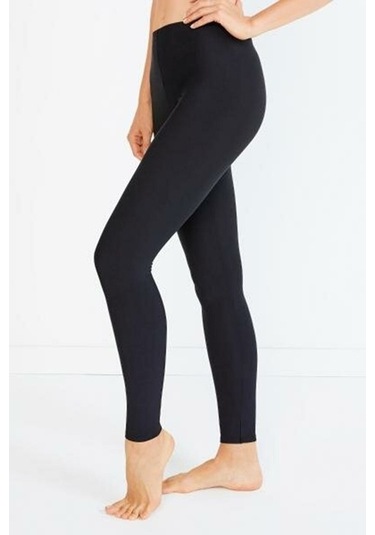 Termal Kışlık Kalın Uzun Alt Içlik Tayt Siyah Renk Siyah