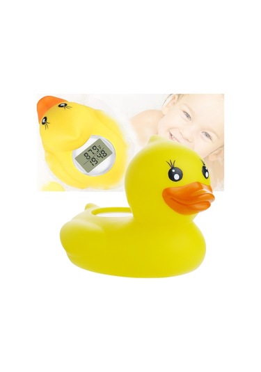 Sones Sn062 Çocuk Banyo Termometresi Su Bebek Banyo Sarı Ördek Su Termometresi Sarı