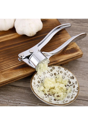 Sarımsak Ezici Ceviz Kıyıcı Çok Fonksiyonlu Alaşım Klips Manuel Zencefil Kıyıcı Pres Öğütme Aracı Mutfak Aletleri Aksesuarları Gümüş
