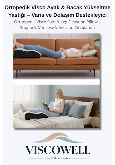 Ortopedik Visco Ayak & Bacak Yükseltme Yastığı