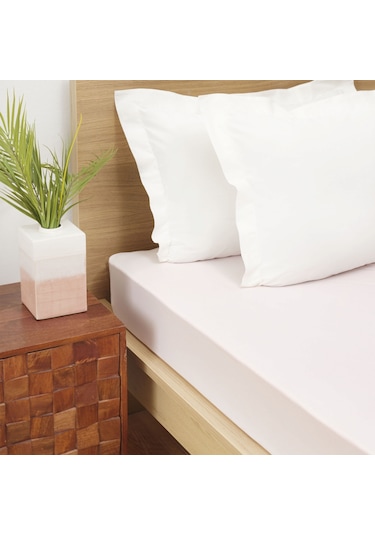 Karaca Home Açık Pembe Penye Çift Kişilik Fitted Çarşaf