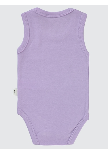 Civil Baby Kız Bebek Çıtçıtlı Badi 1-36 Ay Lila
