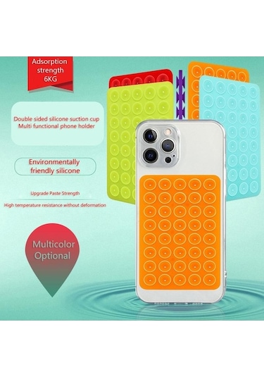 Novahub 1 Adet Sabit Ped İçin Destekli Yapışkanlı Emici Ped 40 Cep Telefonu Fikstürü İçin Çift Taraflı Silikon Emici Ped Emici Kupa Pembe Pembe