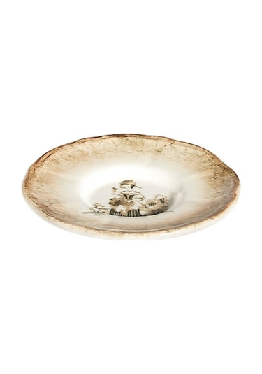 Porser Porselen Ella Çay Bardak Ve Tabak Takımı 6 Kişilik 12 Parça Çok Renkli