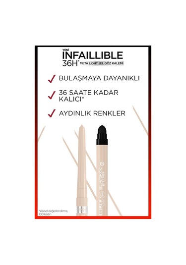 L'oreal Paris Infaillible Meta Light Jel Göz Kalemi Opalescent