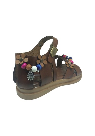 Ortopedikal Grafen Kız Çocuk Sandalet Deritozu Boncuklu Günlük (543638051) Kahverengi