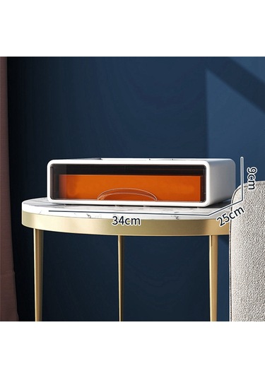 Anjiexun Masaüstü Saklama Kutusu Kırtasiye Çekmecesi Kozmetik Kutusu Çeşitli Raf Beyaz