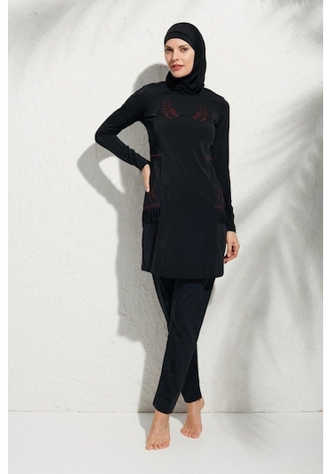 Pierre Cardin 191913 Uzunkollu Aplikeli Tesettür Mayo