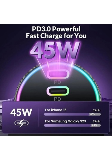 Novahub 4 Port 90w Usb C Araç Şarj Cihazı Hızlı Şarj Qc3.0 Black Black