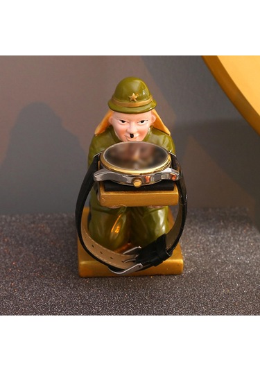 Homyl Japon Heykeli Saat Tutucu Depolama Çok Amaçlı Yeşil