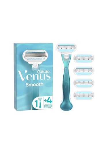 Gillette Venus Smooth Tıraş Makinesi + Yedek Başlık 5'li