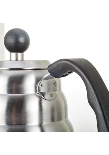 Homyl Paslanmaz Çelik Gooseneck Su Isıtıcısı Kahve 1,2-litre Gümüş