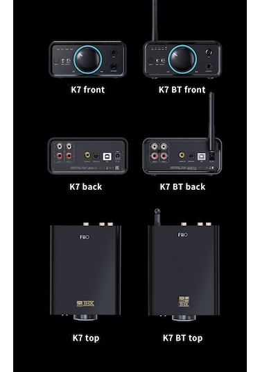 Fiio K7bt Tam Dengeli Hifi Dac Kulaklık Amplifikatörü Ak4493s 2,