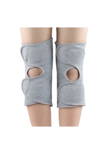 Primepickings Isı Yayan Kalın Dişli Dizlik - Gri L, Soğuk Korumalı Gri