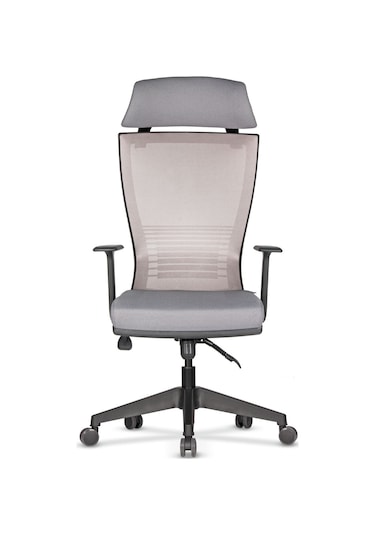 Uzayofismobilyaları Uzay Ofis Rosetta Fileli Müdür Koltuğu - Gri