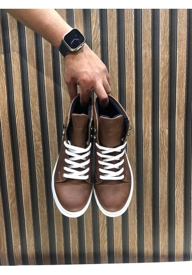 Slw202 Toronto Bağcıklı Cilt Erkek Spor Bot Bt Taba Taba