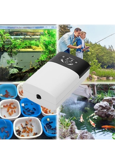 Pazly Oksijen Pompası - Akvaryum Balık Tankı Oksijenatörü, Hava Motoru