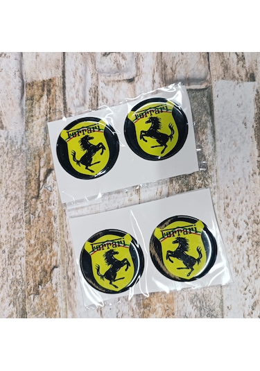 Ferrari Sticker Slikonlu 4x Yeni Model V2