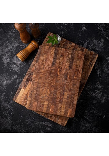 Liangmei Büyük Boy, Yüksek Kaliteli Tik Ağacı Kesme Tahtası: -