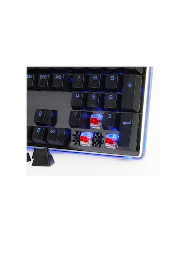 Rush Cobalt RK991 Kırmızı Switch RGB Manyetik Bilek Destekli RGB Mekanik Oyuncu Klavye