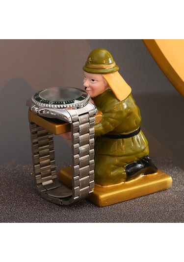 Homyl Japon Heykeli Saat Tutucu Depolama Çok Amaçlı Yeşil