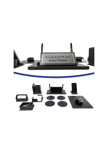 Prozenis Pr808 Masa Üstü İsimliği Kalemlik Seti 8 Parça