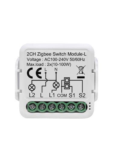 Teltree Tuya Zigbee Akıllı Anahtar Modülü - 2 Yollu Uzaktan Kontrol, Zamanlayıcı Ve Ses Komutu İle Ev Otomasyonu 1-gang