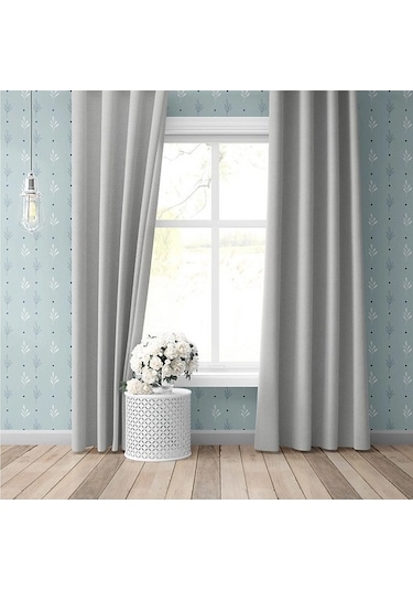 Blackout Gri Karartma Fon Güneşlik Perde Gri