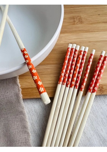 Chopsticks Bambu Yemek Çubuğu 10'lu Ahşap