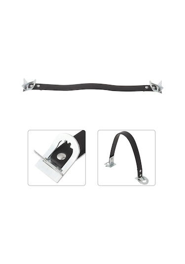 Kosona Araç Aküsü Taşıyıcı Kalkanı - Kaliteli Metal Ve Asit Dayanıklı Kayışlı, Büyük Boy Aküleri Güvenli Taşıma, Evrensel Uyumlu