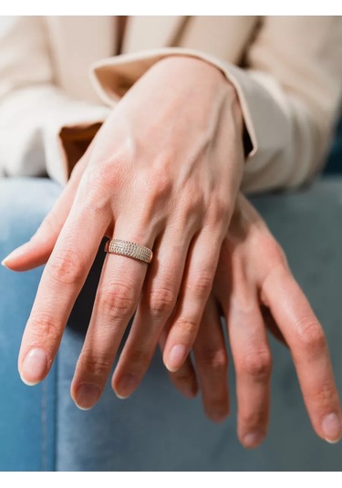 Lamponi 925 Gümüş Kurutma Yol Fiyanit Taşlı Yaldızlı Yüzük 253876357 Altın