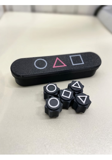Owl Global Squid Game Gonggi 5 Taş Özel Siyah Oyun Seti,kutulu, S