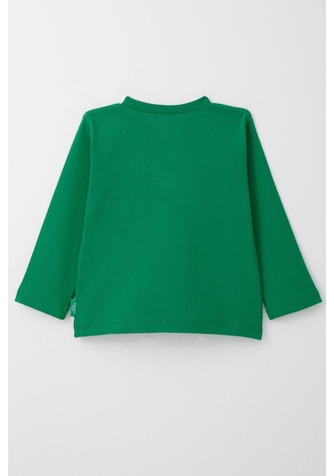 Breeze Erkek Çocuk Uzun Kollu Tişört Basic 1-4 Yaş, Yeşil-yeşil Yeşil