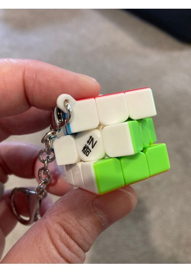 Qiyi 3x3 Anahtarlık Zeka Küpü Akıl Küpü Rübik Küp