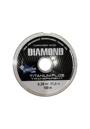 Bauer Diamond Titanium Plus 0.28 Mm 100 Mt Makara Misina - Renk: Füme 11,04 Kg
