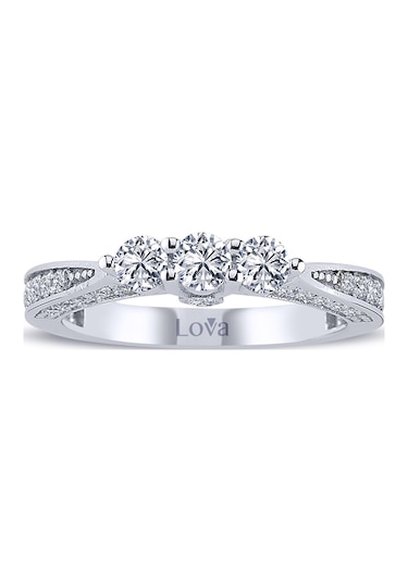 Lova 0,92 Karat Pırlanta Tria Yüzük - 1040100