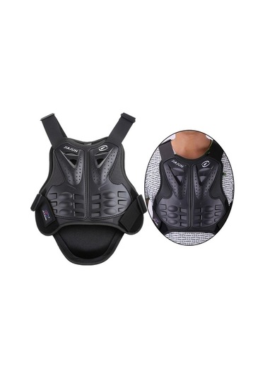 Trendooze Suntek Dirtbike Siyah M Için Motosiklet Koruma Yelek Omurga Df