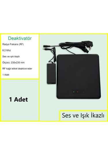 Kağıt Etiket Öldürücü Deaktivatör Rf 8.2 Mhz Uyarı İkaz Sistemli